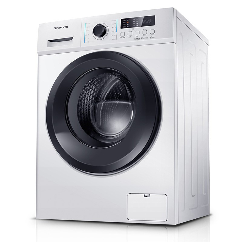 创维7公斤定频滚筒洗衣机f7009su白