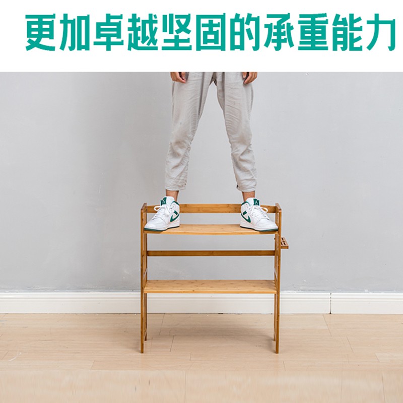 厨房置物架厨具储物收纳柜锅架橱柜家用落地式多层竹子实木菜架子收纳层架 三维工匠高清大图