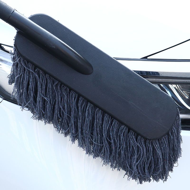 汽车棉线洗车拖把洗车用品擦车拖把除尘刷车工具汽车刷车刷子套装直把
