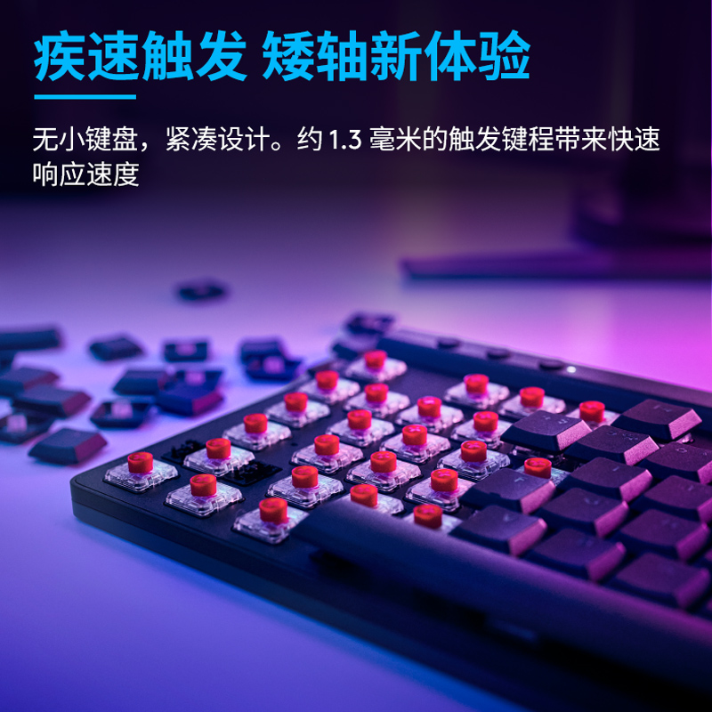 罗技(Logitech)G515TKL无线蓝牙机械键盘 三模游戏电竞RGB 矮轴轻薄键帽 吃鸡人机械键盘黑色 L轴高清大图