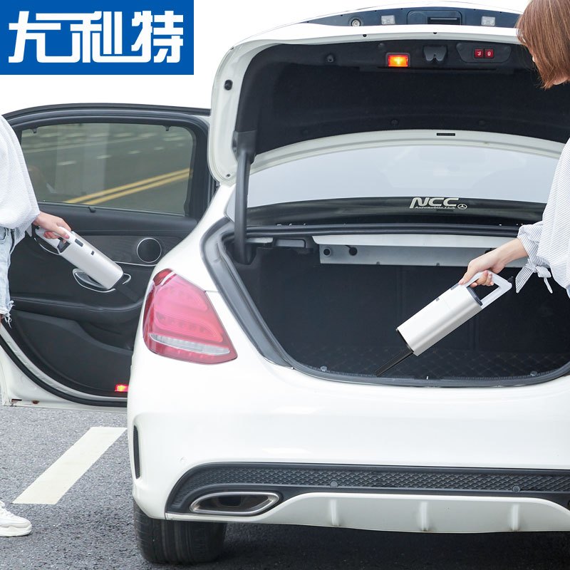 尤利特(UNIT)车载吸尘器 YD-608C白色 汽车用无线式充电大吸力30-80w强力干湿两用车内手提便携式手持式