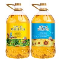 好运花压榨一级花生油5L+压榨一级葵花籽油5L 食用油组合装