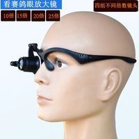 看鸽子眼高清头戴式眼镜放大镜带灯可调电子维修钻石gia腰码