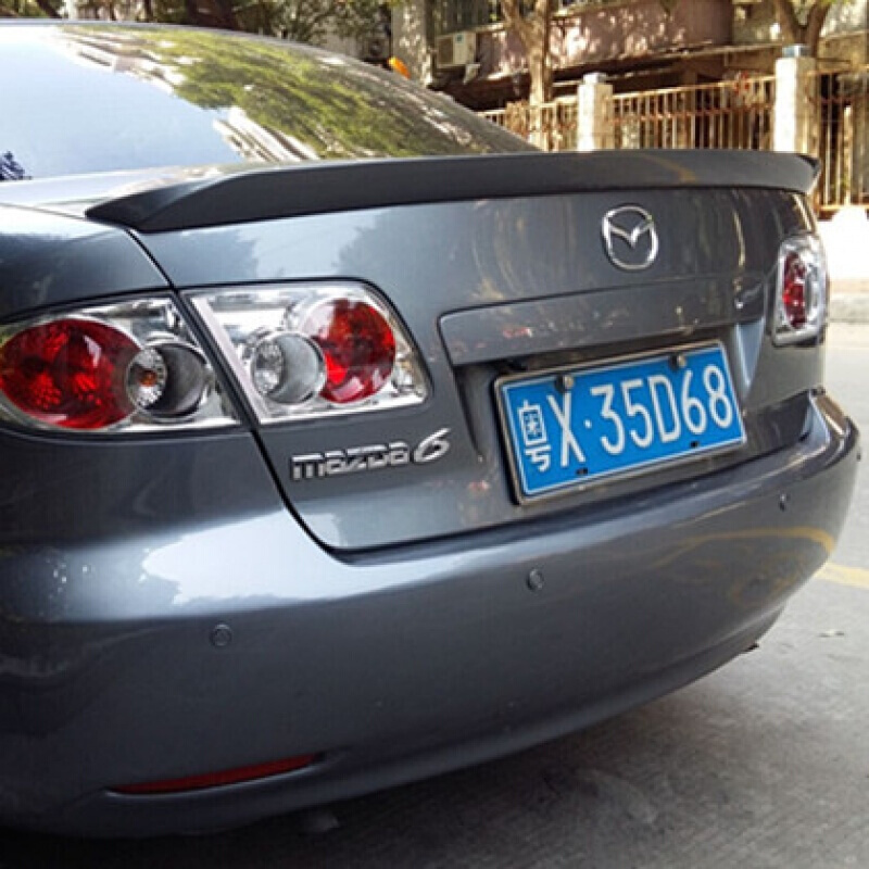 适用马6装饰尾翼0315款马自达6免打孔压尾翼马六改装尾翼m6尾翼专用