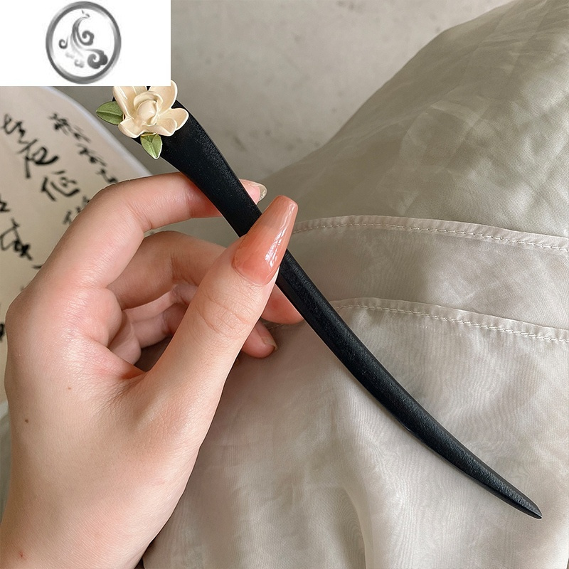 JiMi复古木质发簪古风简约丸子头发饰高级感仙女盘发头饰气质汉服簪子