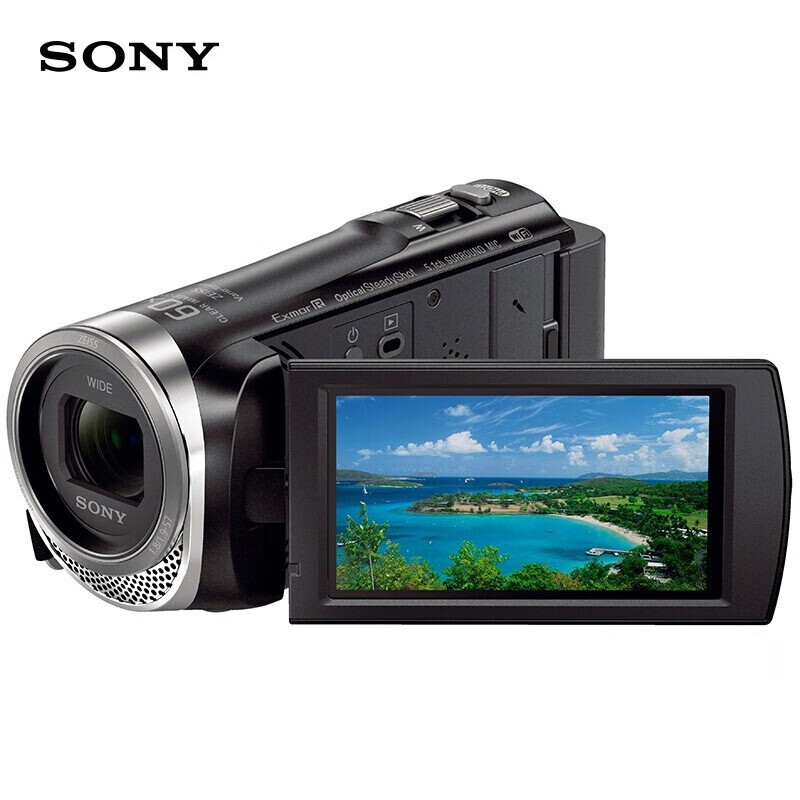 索尼(SONY)HDR-CX450 高清数码摄像机 光学防抖30倍光学变焦 蔡司镜头(含256G卡+备电+单肩包+三脚架高清大图