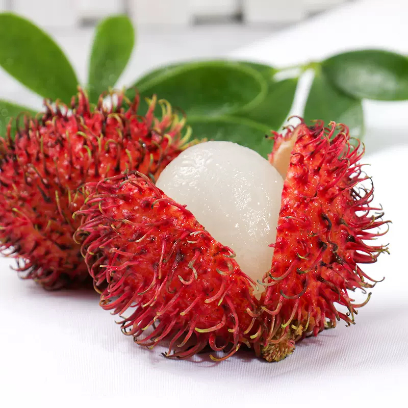 [苏鲜生]海南新鲜红毛丹 新鲜荔枝热带水果 3斤 箱装 甜美多汁