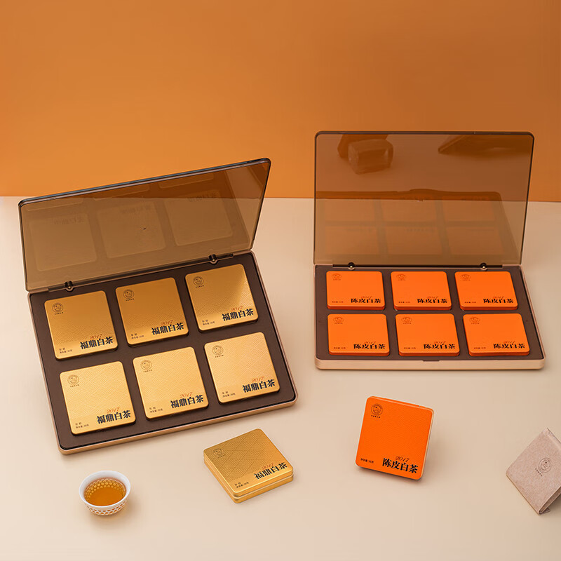 焖大师(MENDASHI) MT760茶叶礼盒套装闷泡壶便携随行福鼎陈皮白茶商务办公 铂金典藏-陈皮白茶 龙悦套装高清大图