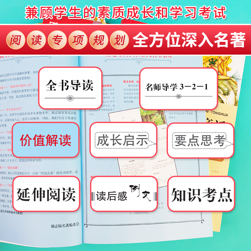 五下共5册 西游记 水浒传 三国演义 红楼梦 四大名著知识点一本全 [正版]四大名著知识点一本全 五年级课外阅读(中小学高清大图