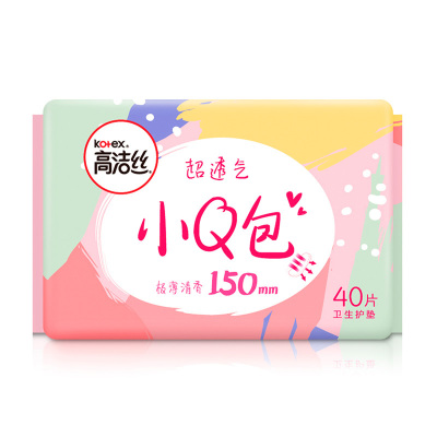高洁丝小Q包丝薄棉柔护垫清香型40片