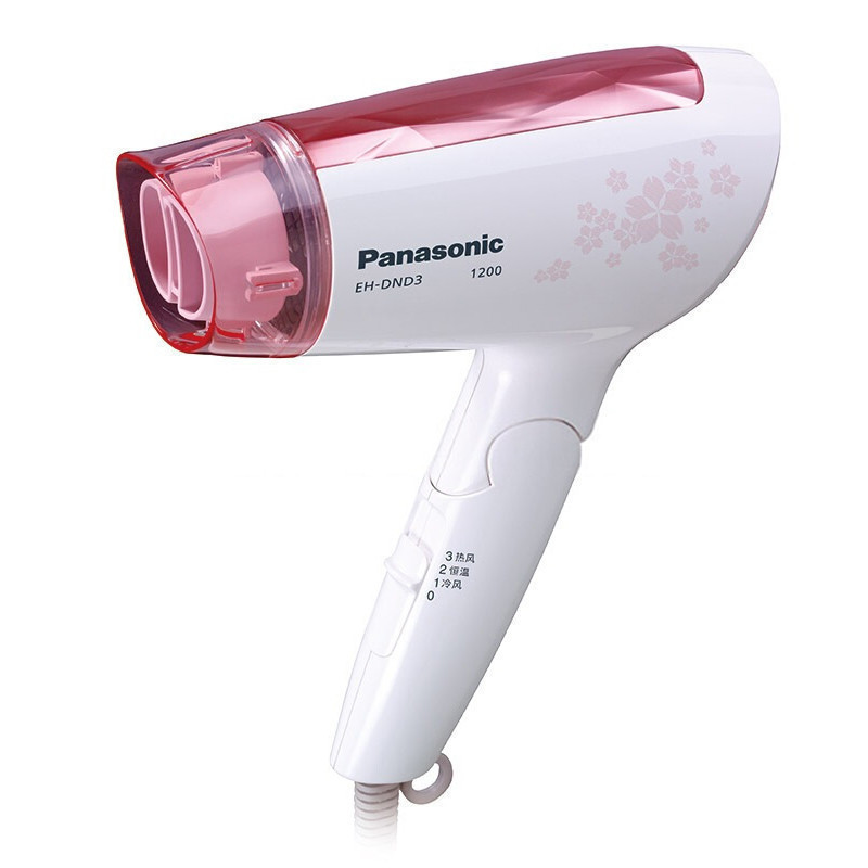 松下 (Panasonic) 电吹风冷热风筒可折叠挂式吹风机快干风嘴50度恒温EH-DND3-P405