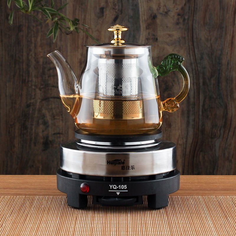 煮茶壶煮茶器家用熬茶小型电热炉加热养生玻璃茶壶电加热烧水壶|单壶