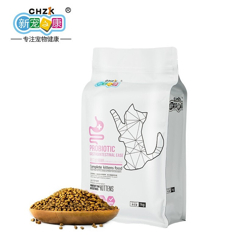 新宠之康 幼猫粮1kg 小颗粒 蓝猫 英短 美短猫 全猫种通用 [全价 幼猫]2斤装 猫干粮