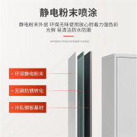 易企采 彩色员工单二门更衣柜铁皮储物柜带锁钢制单人收纳柜家用简易铁衣柜