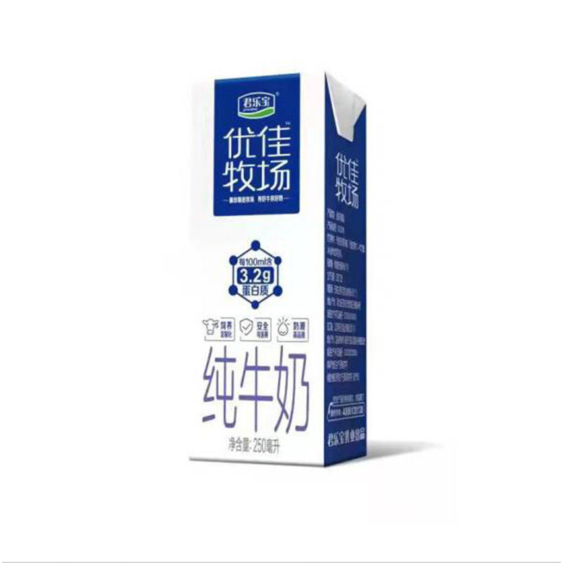 君乐宝 纯牛奶 250ml*12 箱高清大图