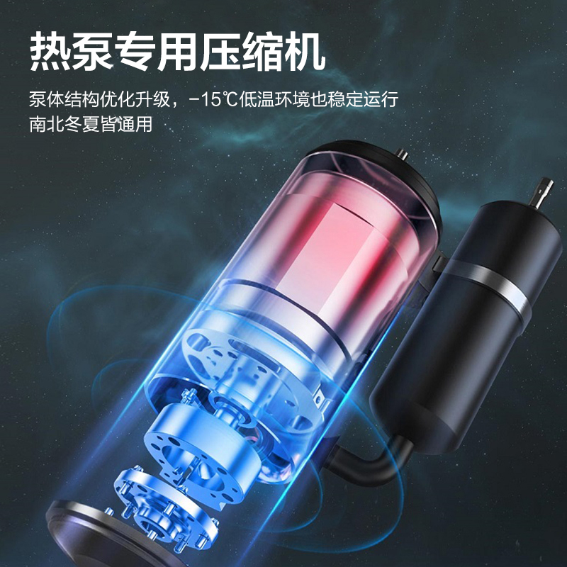 海尔(Haier)空气能热水器300升一级能效速热2匹热泵75℃大容量高水温安全节能省电家用中央热水RE-300L5U1高清大图