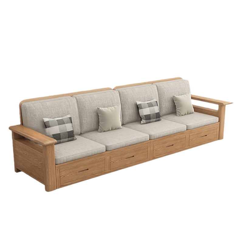 智叶舟沙发四人位270*75*88cm张高清大图