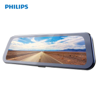 飞利浦(Philips)流媒体后视镜汽车载行车记录仪CVR1500前后双录1080P倒车影像监控高清夜视货车多镜头记录仪