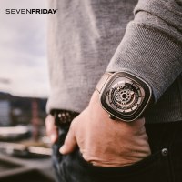 七个星期五(SEVENFRIDAY) 正品瑞表运动休闲 7个七个星期五男士皮带 机械表 男 手表P2B/01