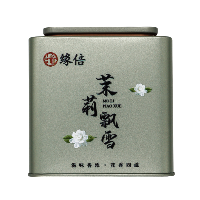 苏宁极物 精选缘倍茶叶茉莉花茶新茶香浓型 茶叶200g茉莉飘雪花茶缘茶