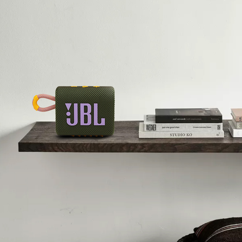 JBL GO3 音乐金砖三代 蓝牙户外便携音响 迷你小音响低音 IP67防水防尘 深绿色