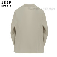 JEEP SPIRIT2024夏季新款冰丝西服男款薄款中青年时尚休闲皮肤衣