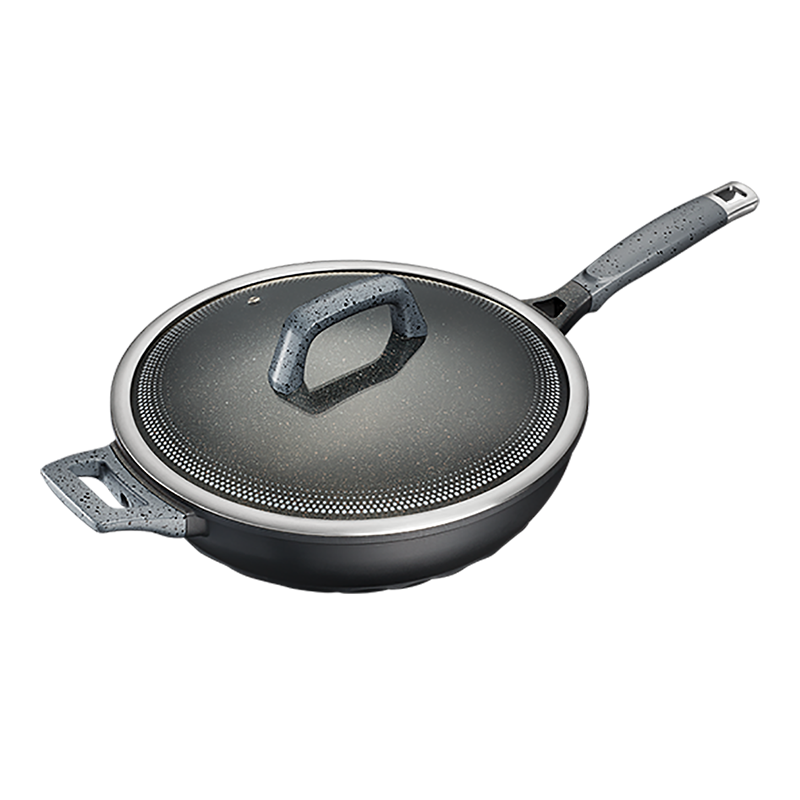 爱仕达(ASD) 魔法石无油烟不沾炒锅 32厘米 CL32F1Q-GY / 把