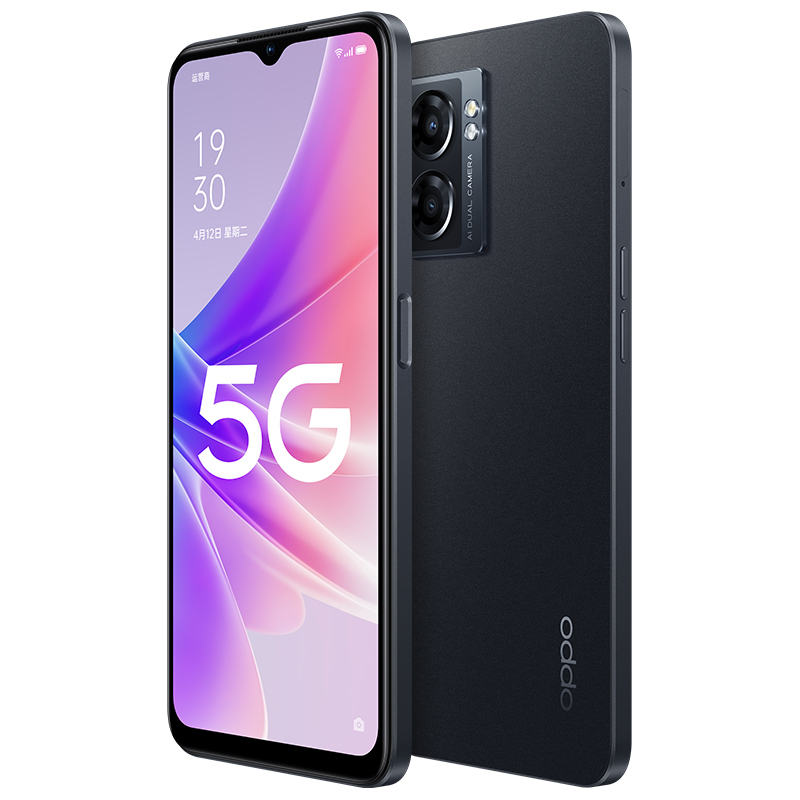 赠智能手表oppoa57静夜黑8128gb5g全网通手机5000ml大电池天玑810美颜