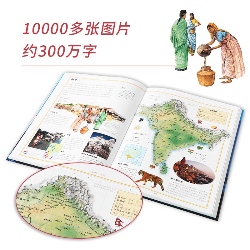 DK儿童自然大百科 [正版]7-15岁DK儿童大百科系列 全套6册 大英dk博物大百科全书 太空历史科学自然动物世界地理高清大图