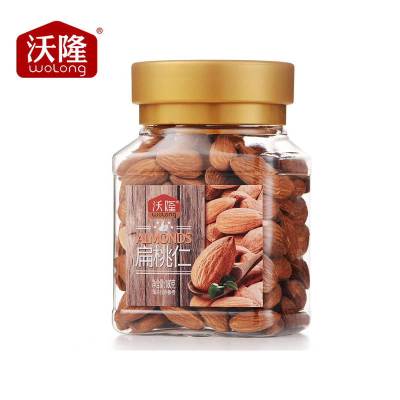 沃隆 扁桃仁180g罐装 坚果炒货 休闲零食 巴旦木 扁桃仁 扁桃仁