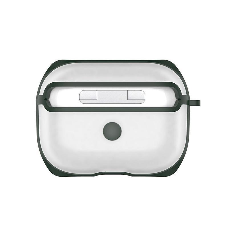 透明Airpods pro保护套磨砂苹果耳机保护套airpods三代硬壳送挂钩 黑色