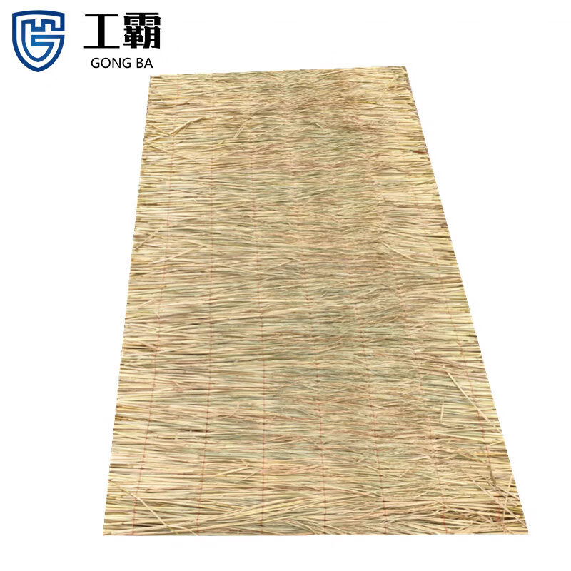 工霸(GONGBA)防滑草垫子 稻草帘子道路防滑防冻寒保温编织稻草帘 50*80cm 1块高清大图