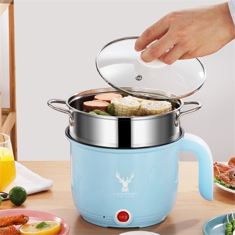 古达小电锅学生宿舍煮面锅多功能家用小型迷你寝室电煮锅一体1人2