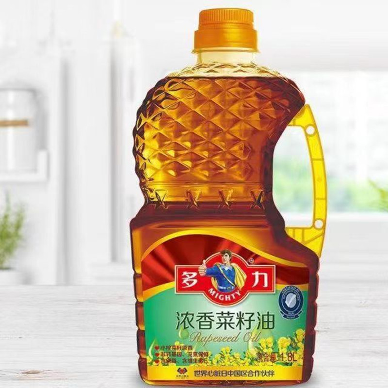 多力小榨浓香菜籽油18l非转基因物理压榨食用油