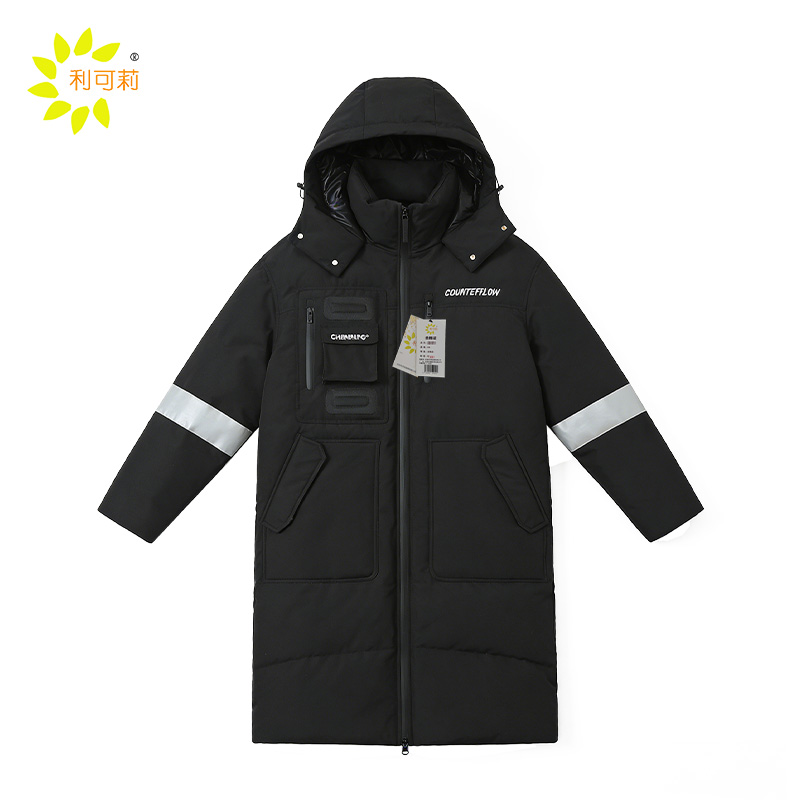 利可莉 冬季加厚发热调温外套大衣 长款 件 长款 长款