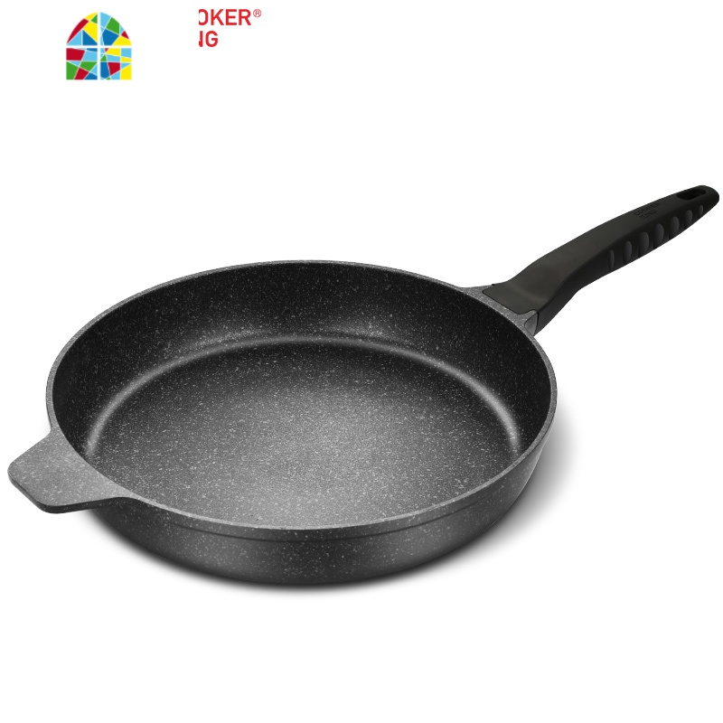 平底锅不粘锅煎锅大号煎饼锅烙饼锅32CM电磁燃气通用 FENGHOU 30CM(带盖)送木铲高清大图