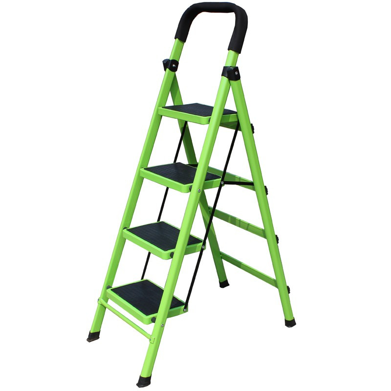 梯子家用折叠梯人字梯室内楼梯扶梯爬梯伸缩宽踏步梯梯子 三维工匠