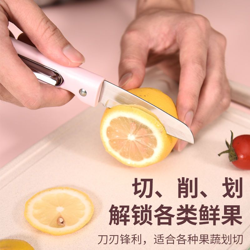 削皮刀刮皮刀便携折叠水果刀土豆削皮多功能随身瓜果刨|北欧绿折叠水果刀刨+蔬果刨