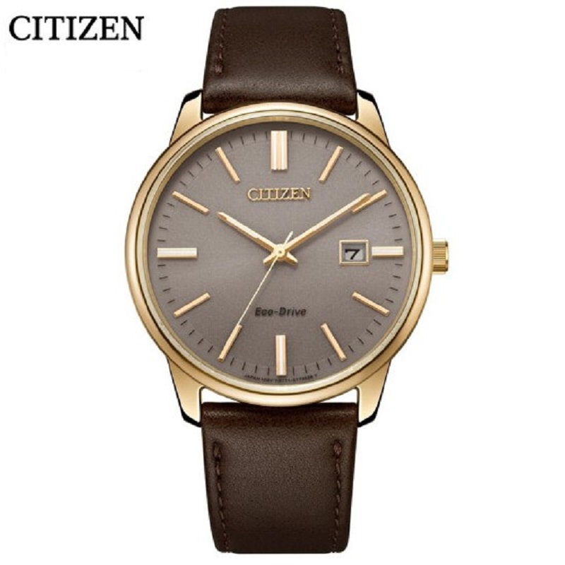 国行西铁城citizen手表光动能皮带日期显示运动休闲情侣对表男表bm