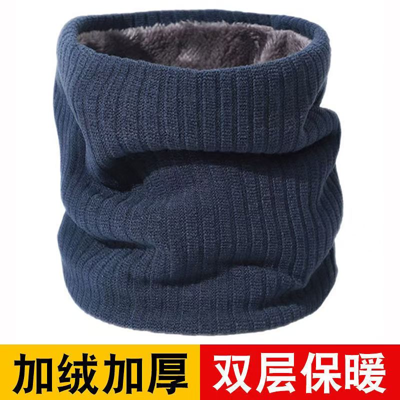 围脖男女 秋冬季加厚保暖针织套头针织脖套防寒百搭毛线围巾