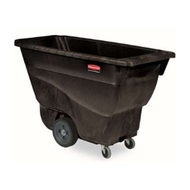乐柏美 Rubbermaid 胶棉倾斜斗车 承重204.1kg 体积0.4立方米