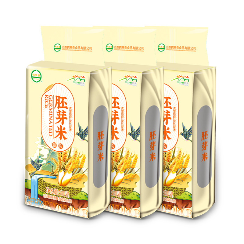 鹤来香 大米鲜胚芽米500g保留大米胚芽粳米谷物米 胚芽米500克*3袋