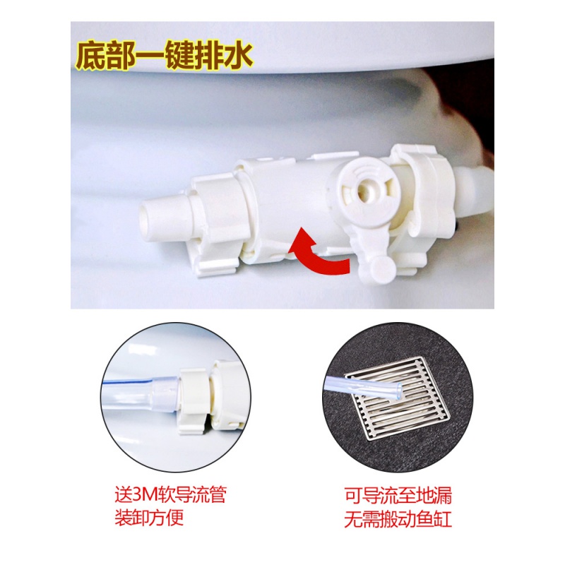 鱼缸客厅小型圆柱鱼缸立式金鱼水族箱亚克力免换水生态落地高清大图
