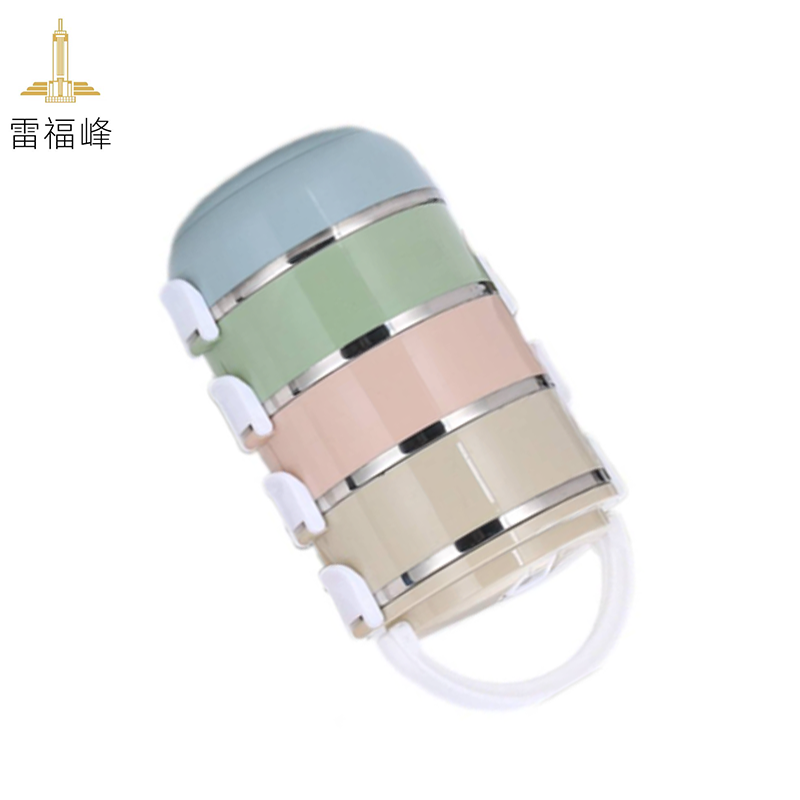 雷福峰 304饭盒圆形便当盒304四层/个高清大图