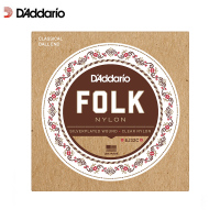 达达里奥(D’Addario) EJ32C美国进口民谣吉他尼龙琴弦Folk Nylon银透明低音弦 较细