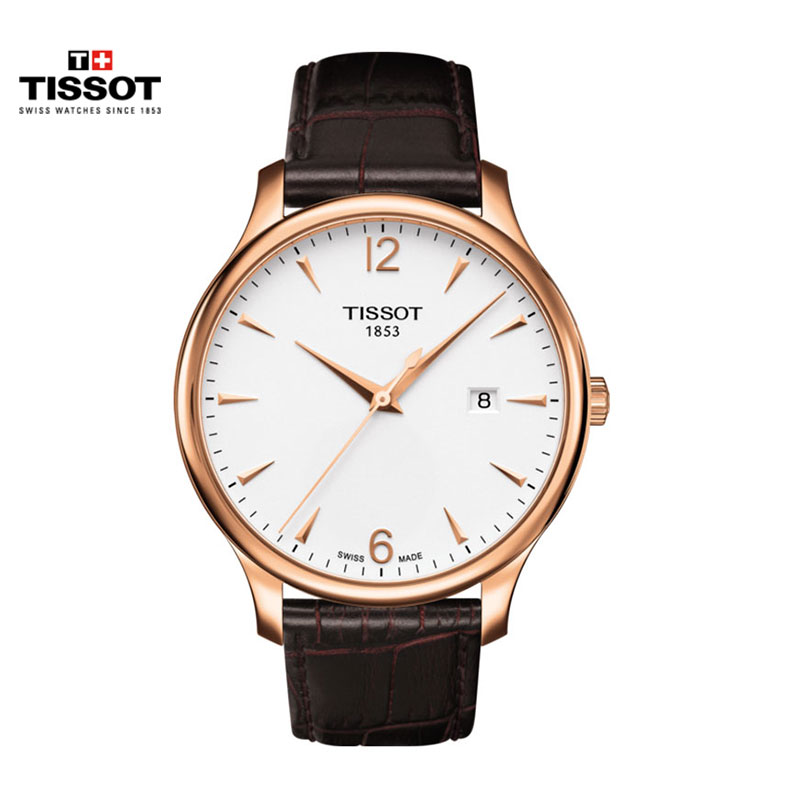 瑞士(TISSOT)天梭手表 俊雅系列 简约复古日历 石英表男士 T063.610.11.037.00