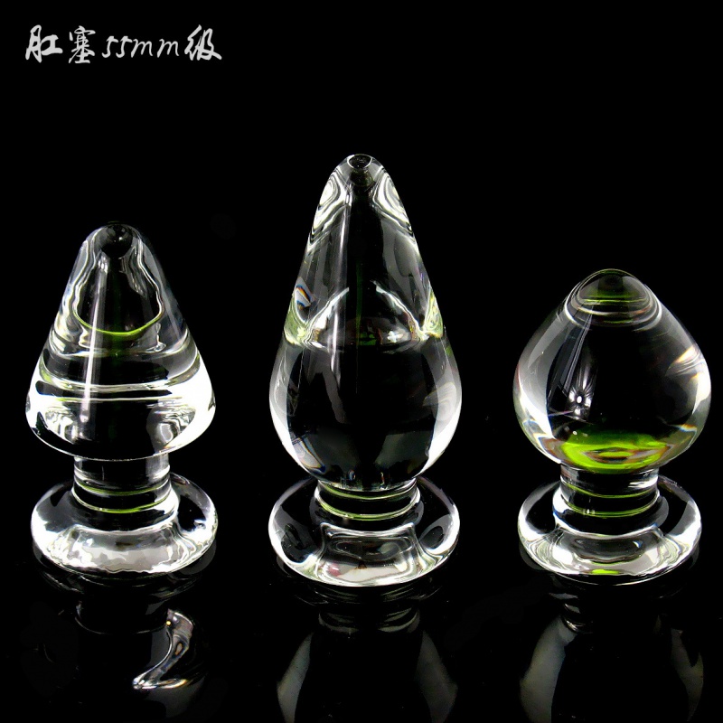 水晶玻璃肛塞G点后庭肛自玩成人性用品男女扩肛肛栓冰火刺激 55B高清大图
