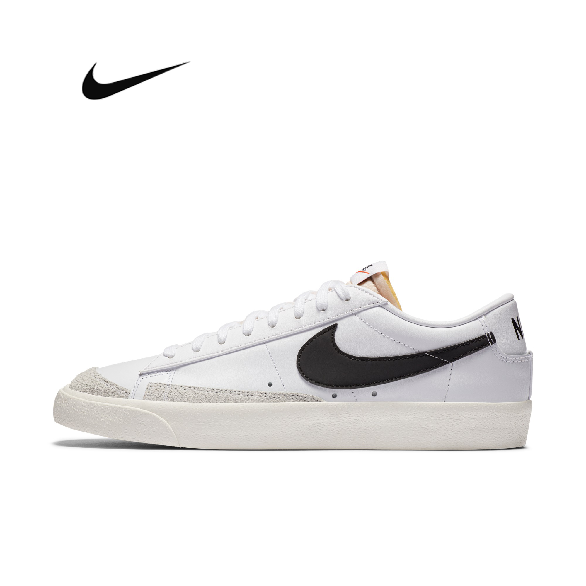 nike耐克男鞋blazer 77低帮男开拓者复古运动鞋板鞋翻毛皮da6364-101