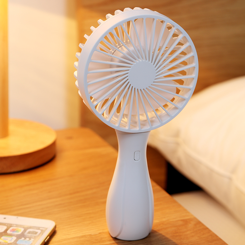 苏宁极物便携小蛮腰风扇 3档手持随身学生宿舍小风扇 办公床头桌面usb