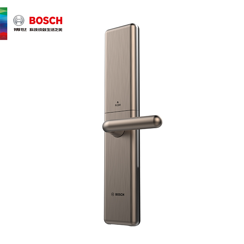 博世（BOSCH）ID80 指纹锁智能锁家用防盗门锁门禁指纹密码锁 C级锁芯自动滑盖门锁 琥珀金